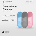 Cathiestuff Deluna Face Cleanser | Alat Pembersih Wajah 2in1 Waterproof Premium Rechargeable