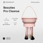 Beauties Pro Cleanse by Cathiestuff | Brush Cleansing Makeup Drying Holder 3in1