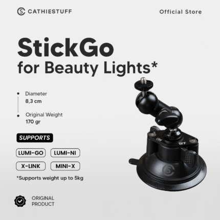 StickGo by Cathiestuff | Stick Holder Lampu Makeup | Flexible Stick Holder | Portable Strong Stick Holder | 360° Adjustable Stick Holder