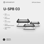 U-See Pouch US-PB03 by Cathiestuff | Pouch Makeup Transparan PVC | Pouch Organize Makeup