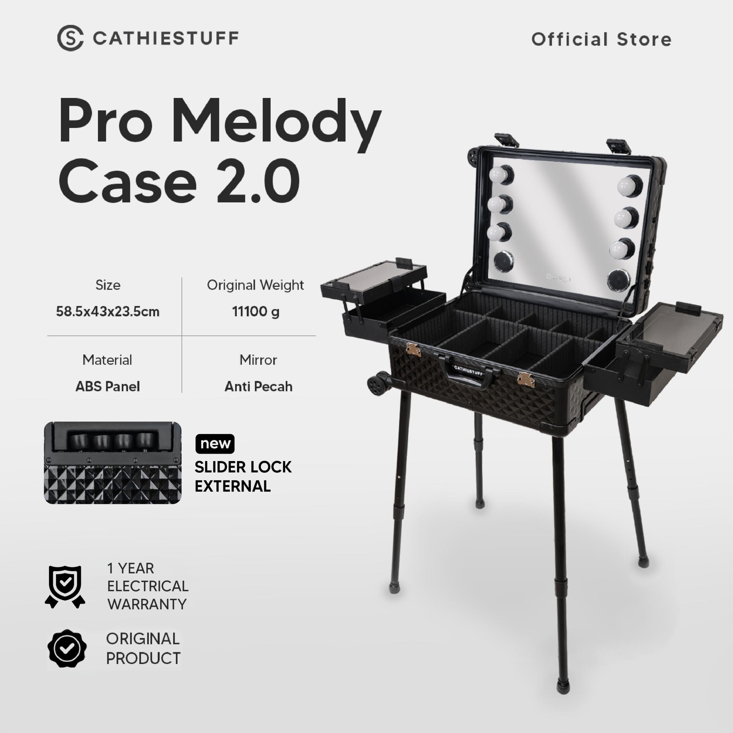 6bd56794ad99409aa86bf42221e4efba~tplv-aphluv4xwc-origin-jpeg PRO Melody Case by Cathiestuff | Koper Makeup Musik MUA Premium Dengan kaki - Image 1