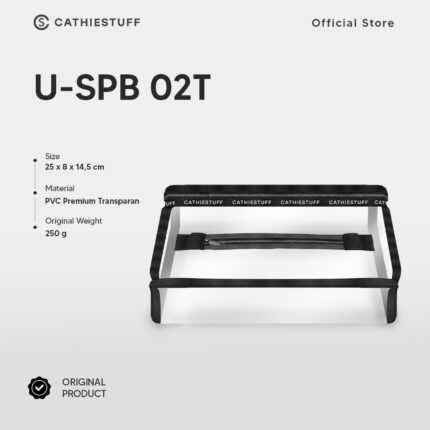 U-See Pouch US-PB02T by Cathiestuff | Pouch Makeup Transparan PVC | Pouch Organize Makeup